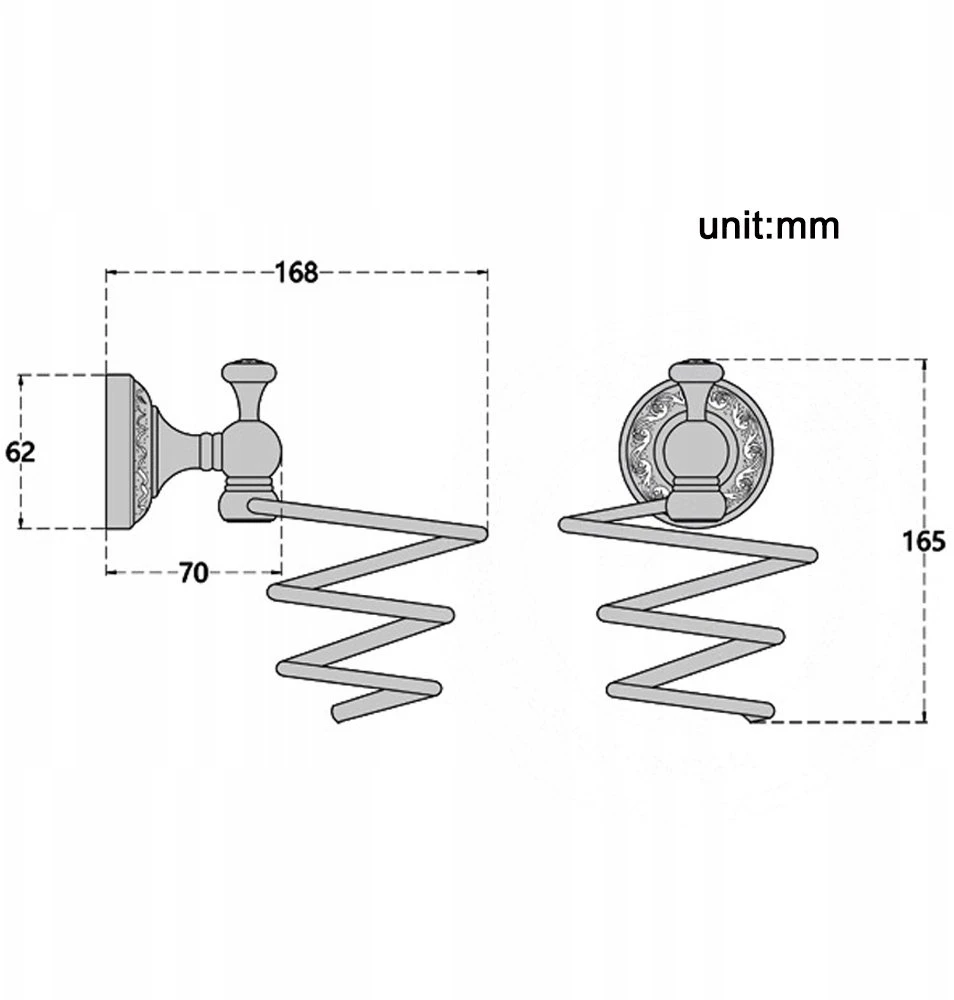 CLASSIC holder for plaukų džiovintuvas and straightener, 2in1, WENKO