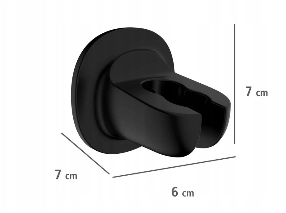 Laikiklio langas dušo ausinėms, montavimas be gręžimo, Ø 6 cm, WENKO