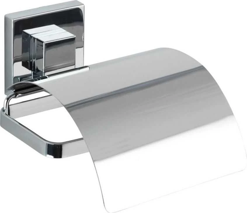 Wenko Vacuum-Loc tualetinio popieriaus laikiklis su dangteliu Quadro tvirtinimas be gręžimo