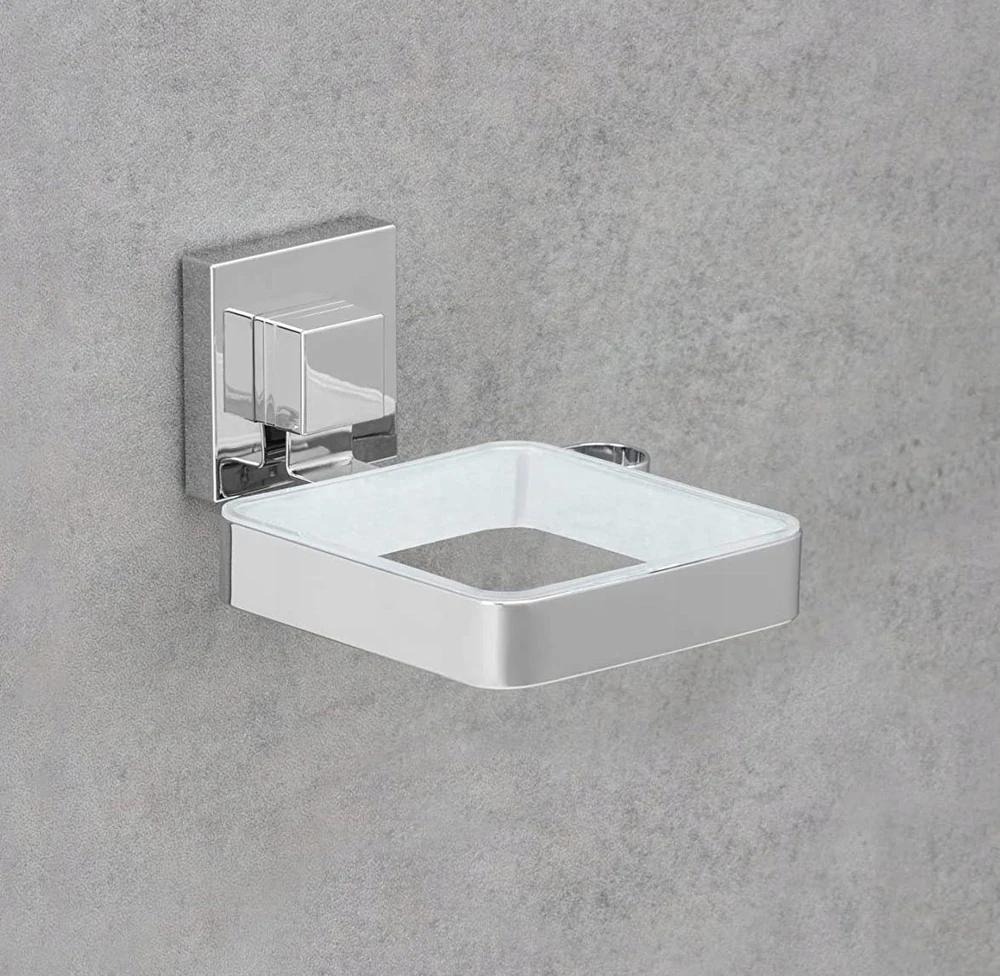 Plaukų džiovintuvas holder QUADRO, Vacuum-Loc, stainless steel, WENKO