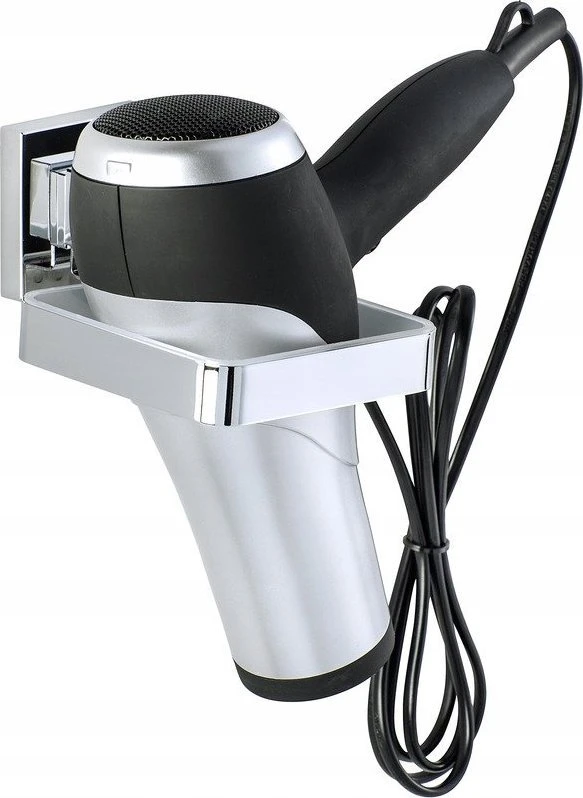 Plaukų džiovintuvas holder QUADRO, Vacuum-Loc, stainless steel, WENKO