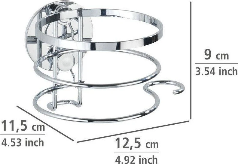 Plaukų džiovintuvas holder, Turbo-Loc - stainless steel, WENKO