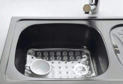 Wenko Sink mat, transparent, made of plastikas
