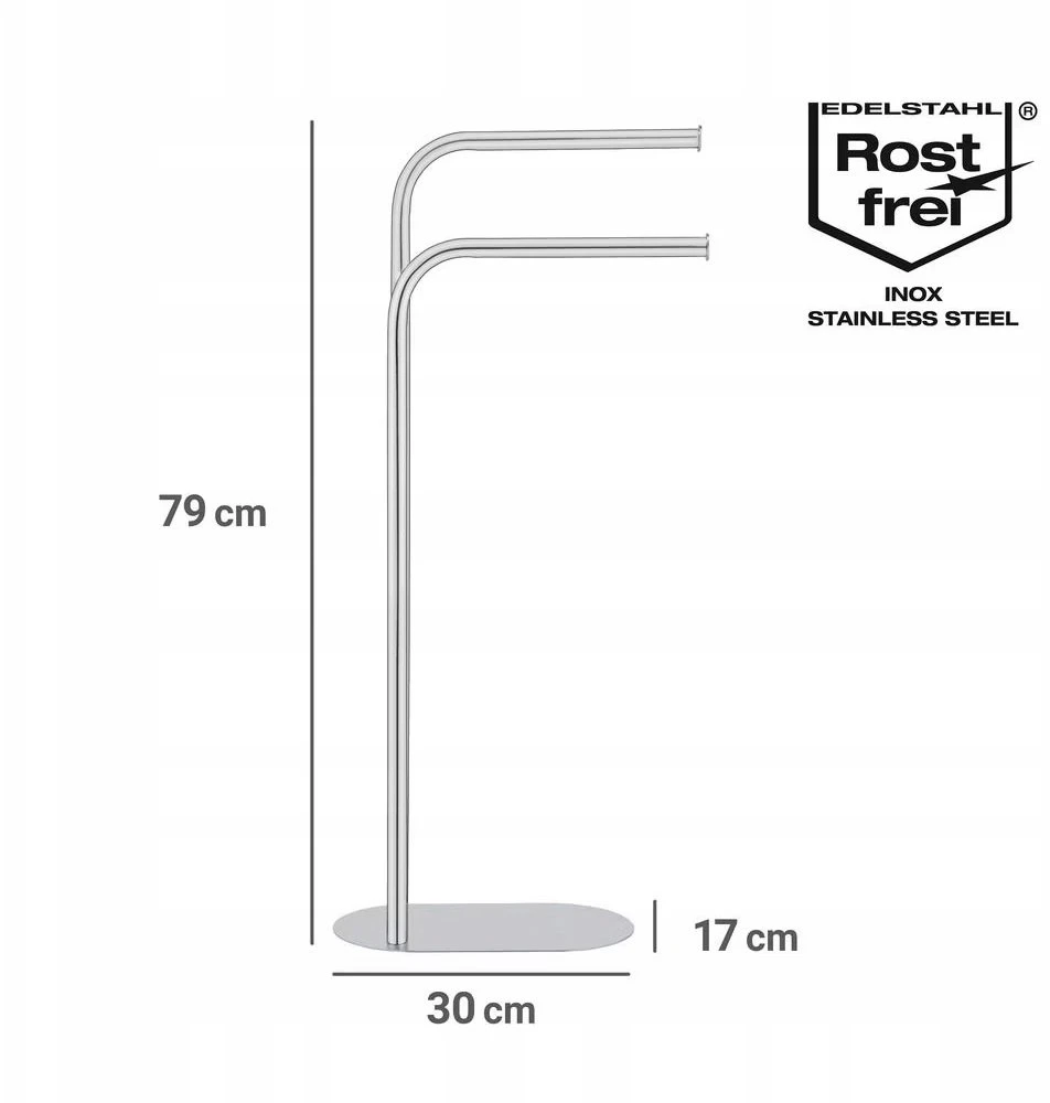 Wenko Metalinė rankšluosčių kabykla LEVANTE, aukštis 79 cm
