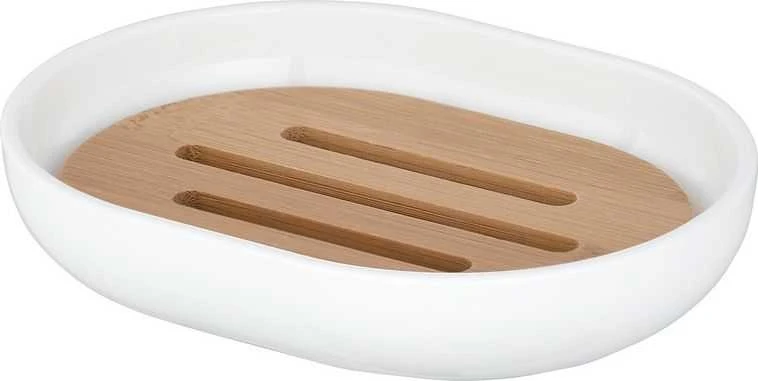 POSA bambukinė ir plastikinė muilinė, skandinaviško stiliaus vonios padėklas - WENKO