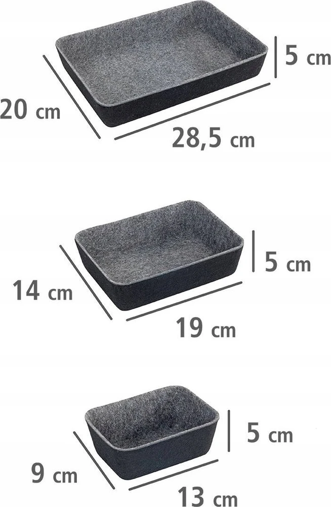 Organizery filcowe do stalčiai, 7 vnt, WENKO