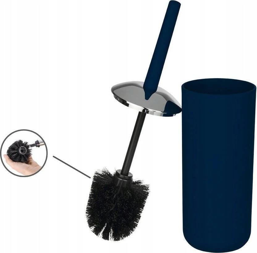 container BRASIL, navy mėlynas + toilet brush, WENKO