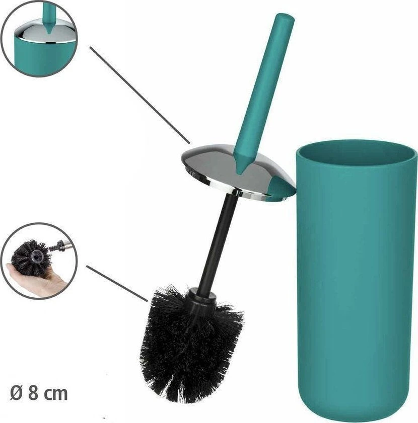 container BRASIL, turquoise + toilet brush, WENKO