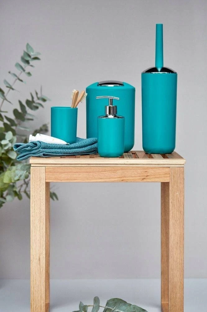 container BRASIL, turquoise + toilet brush, WENKO