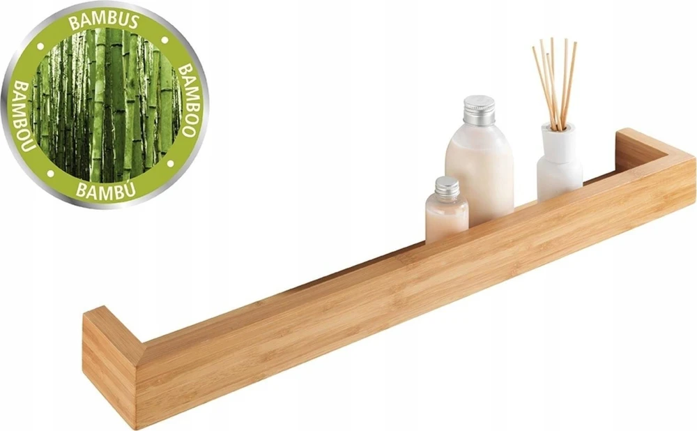 Wenko Bamboo BAMBUSA rankšluosčių kabykla, bambukas, 60 x 9 x 5 cm, VENKO