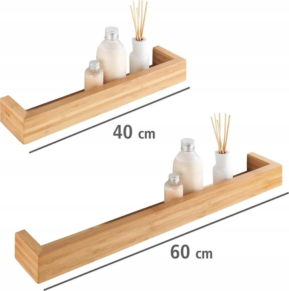 Wenko Bamboo BAMBUSA rankšluosčių kabykla, bambukas, 60 x 9 x 5 cm, VENKO