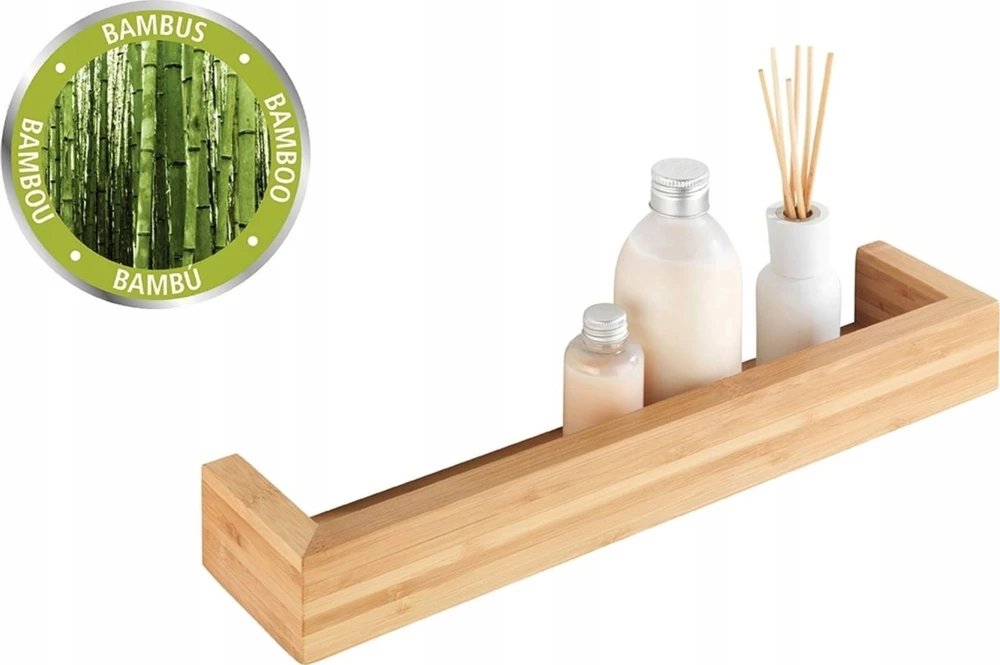 BAMBOO Vonios lentyna, Bambukas, 40 x 9 x 5 cm, WENKO