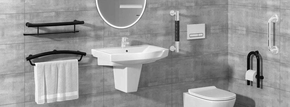 Wenko Secura Weko nerūdijančio plieno vonios turėklai 40,5 cm