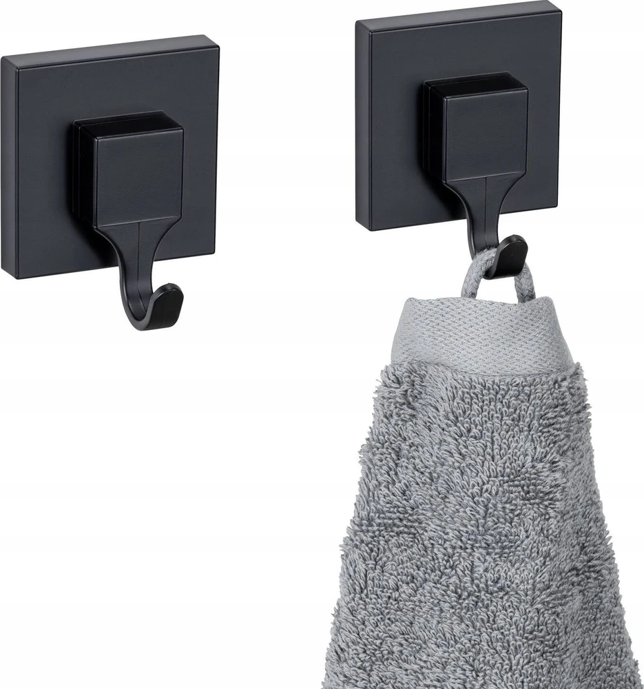 Wenko 2 QUADRO rankšluosčių kabliukų rinkinys, montavimas be gręžimo