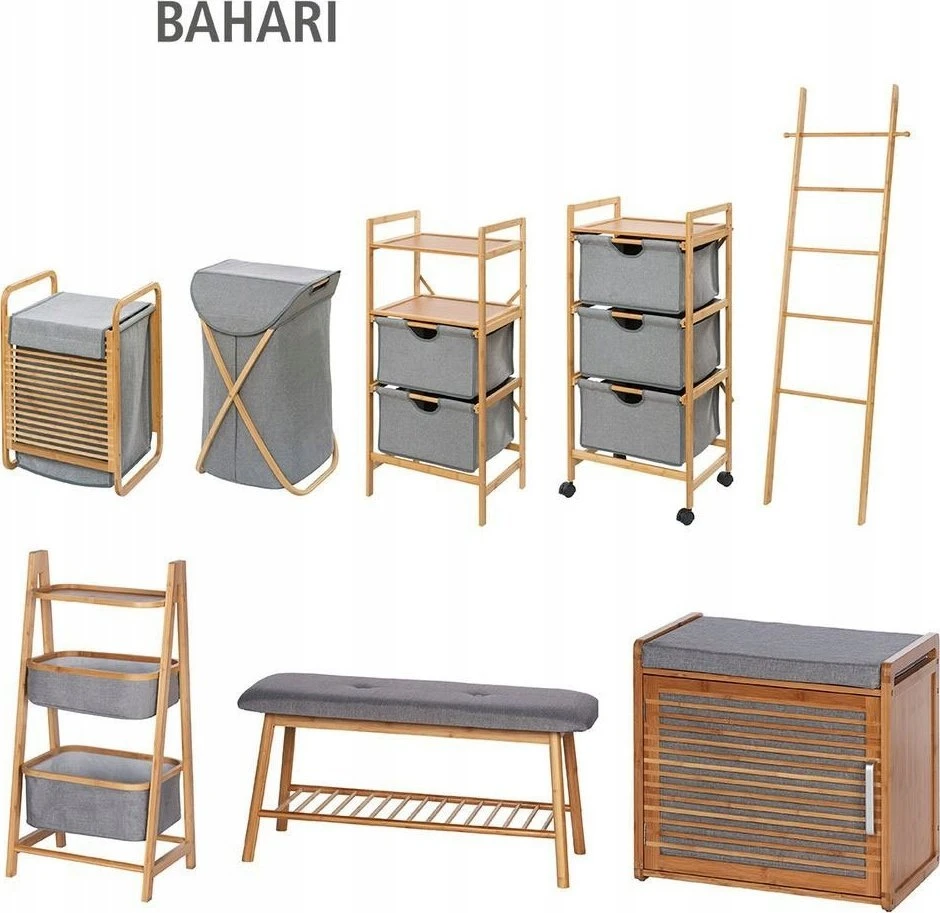 Bahari batų skyrius su pagalve iš bambuko, Wenko
