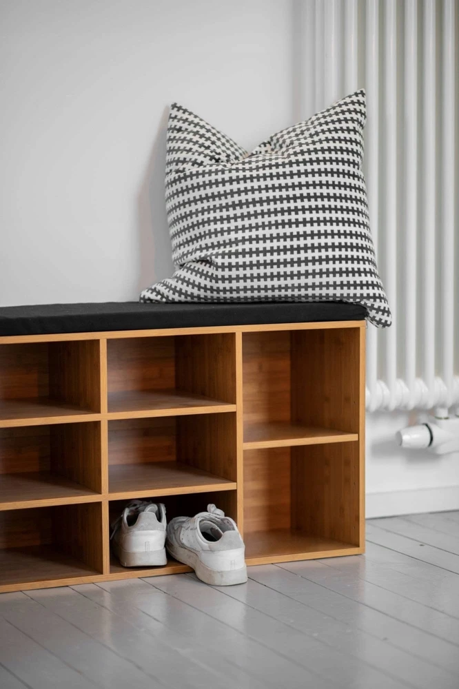 Batams spintelė su audiniu aptraukta sėdyne LOFT, WENKO