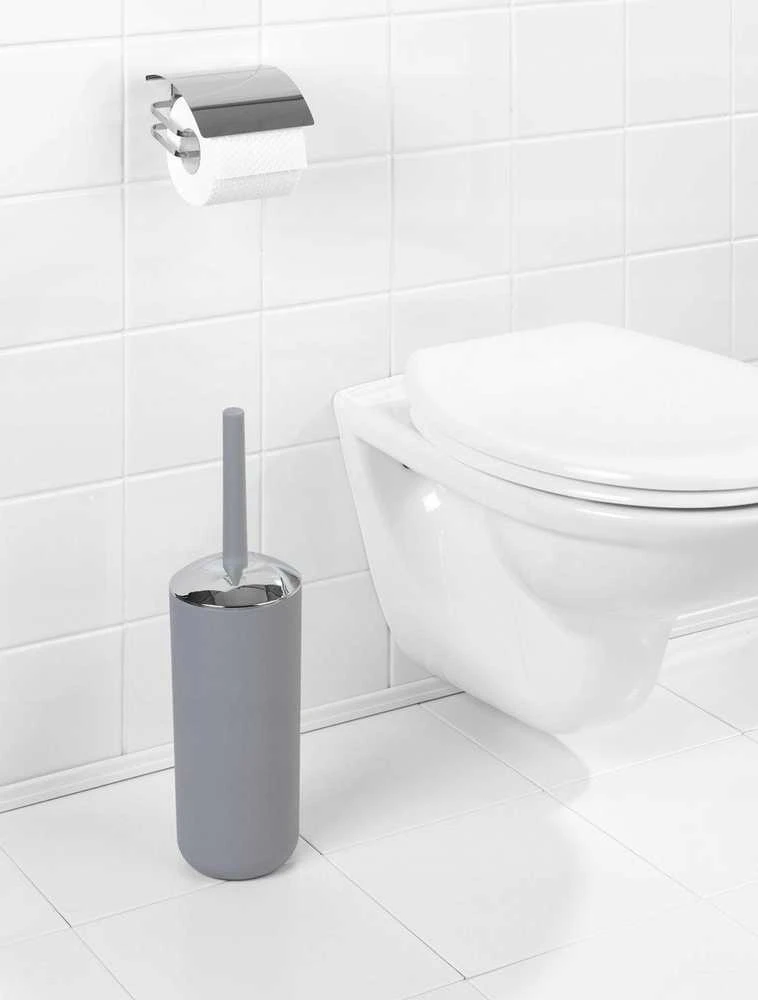 container BRASIL, pilkas + toilet brush, WENKO