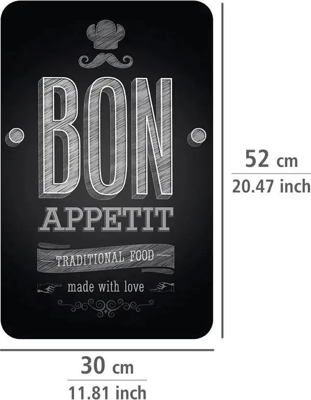 Stiklinės apsauginės plokštės BON APPETIT viryklei - 2 vnt, WENKO,