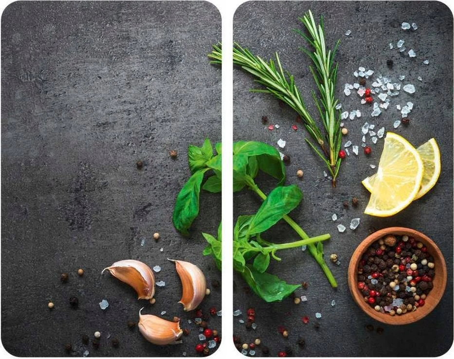 HERBS stiklo apsauginės plokštės krosnelei - 2 vnt, WENKO
