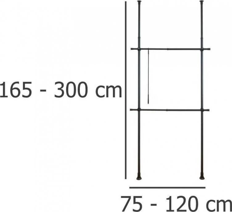 HERKULES BASIC teleskopinė spintų sistema, WENKO