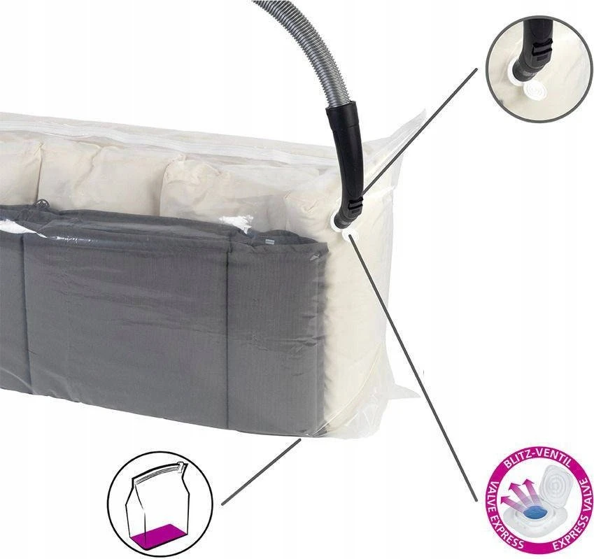 CUBE XXL universalus vakuuminis kaltas - 90 x 180 x 50 cm, WENKO