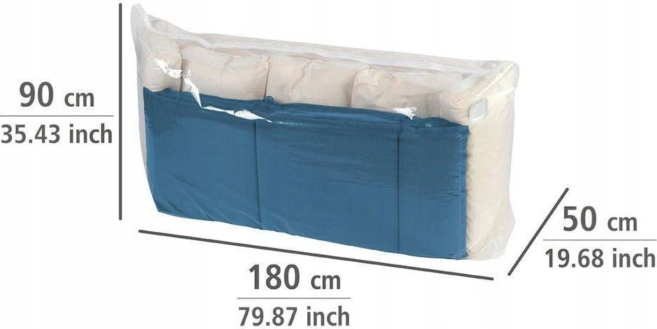 CUBE XXL universalus vakuuminis kaltas - 90 x 180 x 50 cm, WENKO