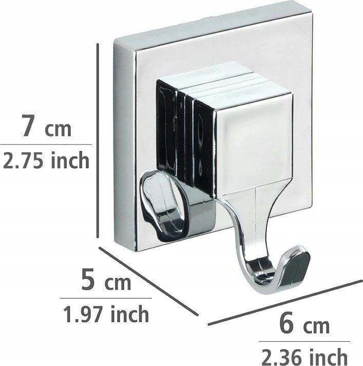 QUADRO siurbimo taurelių pakabos, Vacuum-Loc, 2 vnt., WENKO