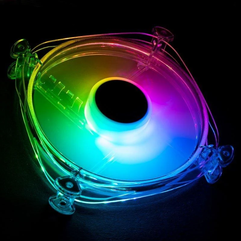 Lamptron Icecloud+ ARGB 120 PWM korpuso ventiliatorius - skaidrus