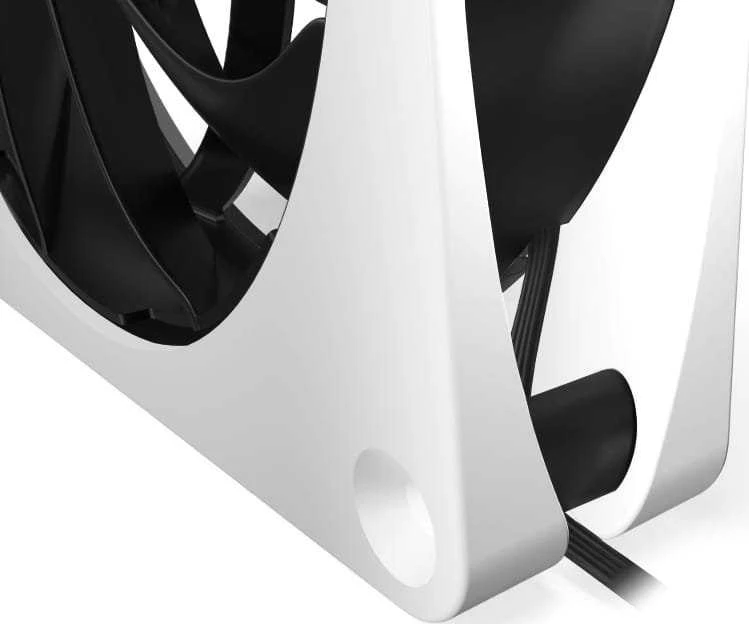 Alphacool Apex Stealth Metall korpuso ventiliatorius 120 mm, 2.000 U/min – baltos spalvos