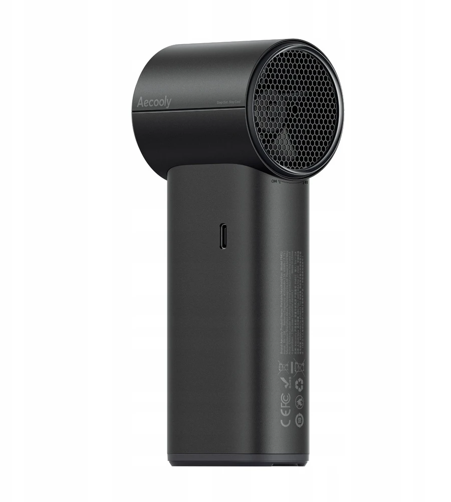 Ventiliatorius AECOOLY COLD Air Pro portable handheld fan, juodas
