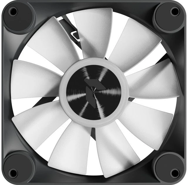 APNX FP1-R PWM Fan, Reverse Blade, PWM, ARGB – 3-Pack, Juodas