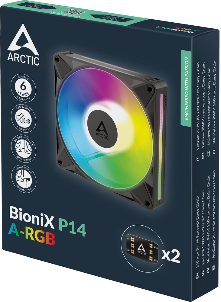 Arctic Cooling BioniX P14 A-RGB korpuso ventiliatorius (ACFAN00339A)