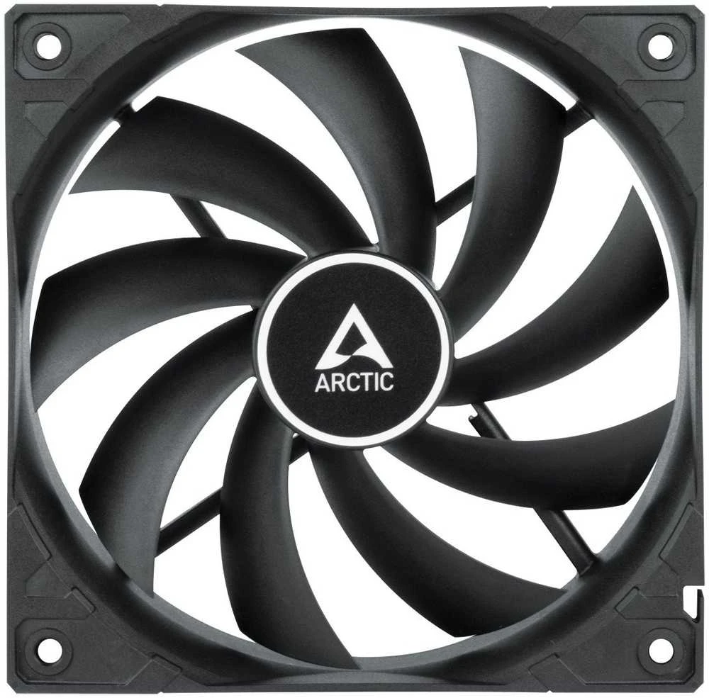 ARCTIC F12 PWM korpuso ventiliatoriai, 4-pin, 120mm, juodi, 5 vnt.
