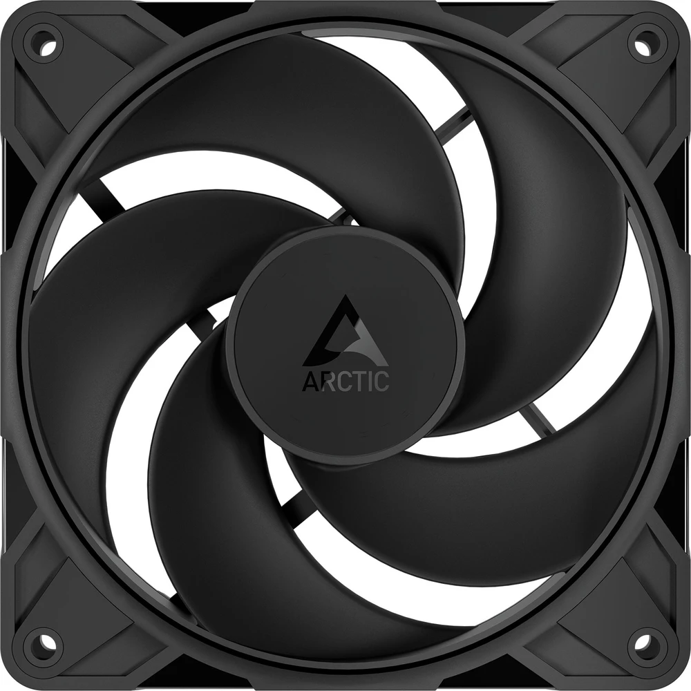 ARCTIC P12 Pro reversinis ventiliatorius, PWM – 120 mm, juodas, 3 vnt. pakuotėje