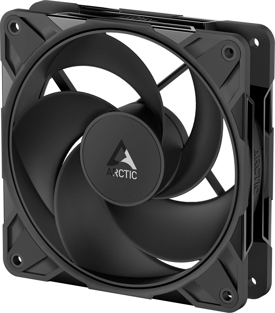 ARCTIC P12 Pro reversinis ventiliatorius, PWM – 120 mm, juodas, 3 vnt. pakuotėje