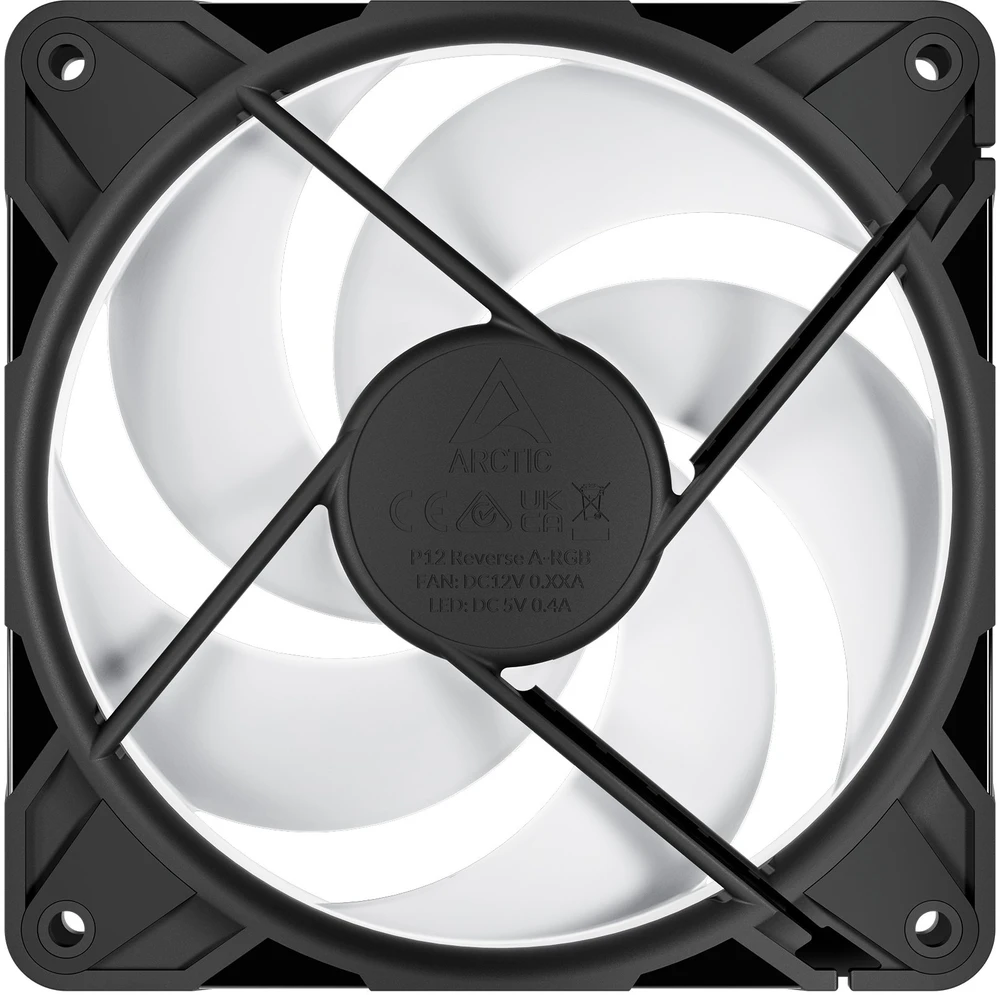 ARCTIC P12 PRO Reverse PWM PST A-RGB korpuso ventiliatoriai, 4-pin, 120mm, 3vnt.