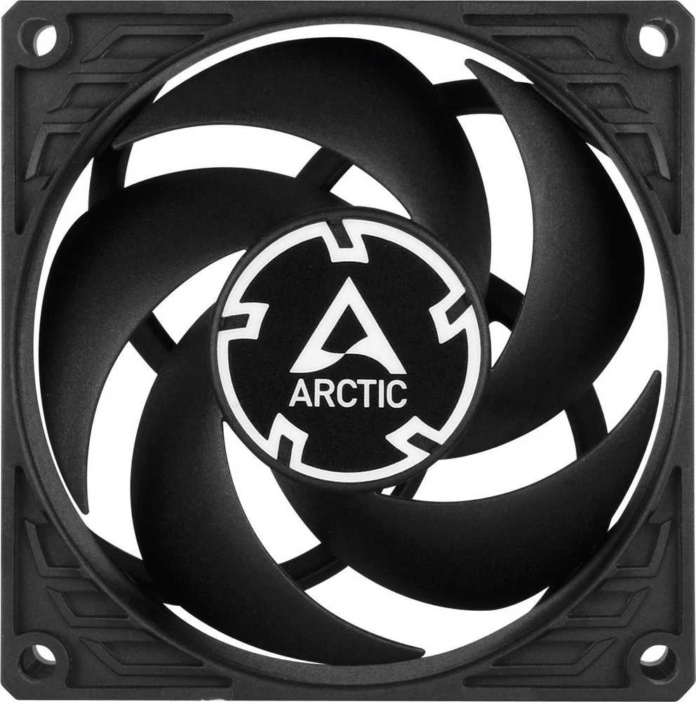 ARCTIC P8 Silent ypač tylūs korpuso ventiliatoriai, 3-pin, 80mm, juodi, 5 vnt.