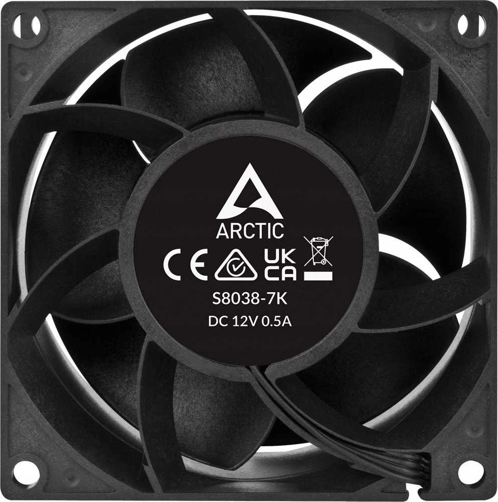 ARCTIC S8038-7K serverio ventiliatorius, 4-pin, 80mm