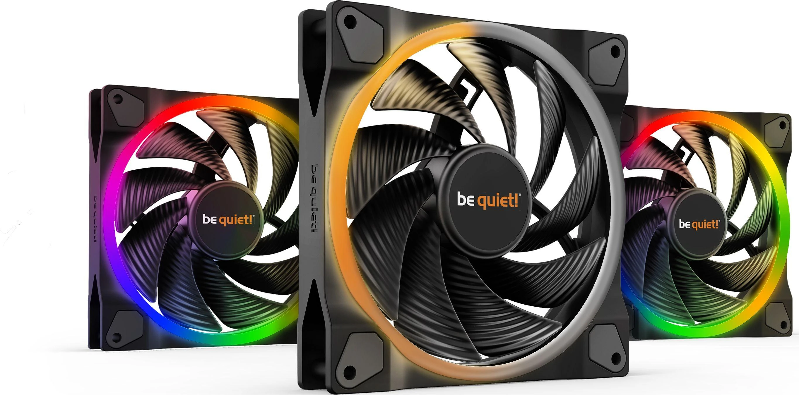 Be Quiet! LIGHT WINGS 140mm PWM high-speed komplektas 3 vnt