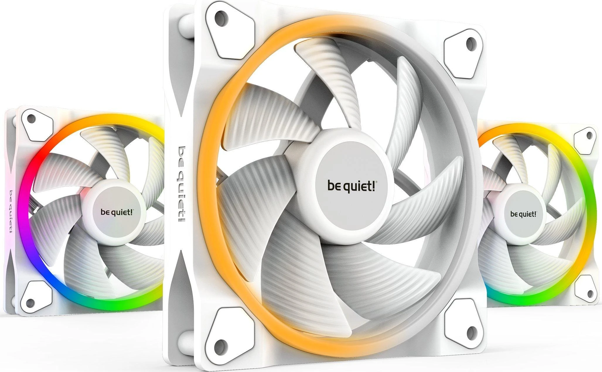 Be Quiet! Light Wings balti ventiliatoriai su RGB apšvietimu