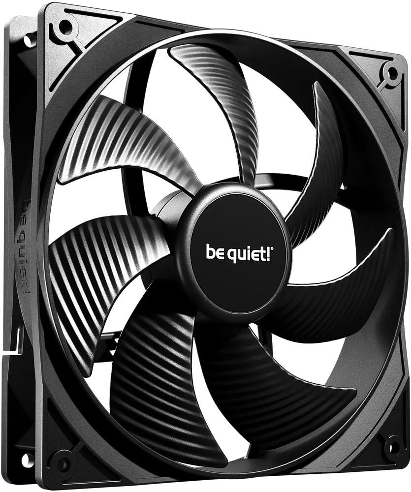 „Be Quiet! Pure Wings“ 3 ventiliatoriai, PWM – juodas, 140 mm, 3 vnt. pakuotėje