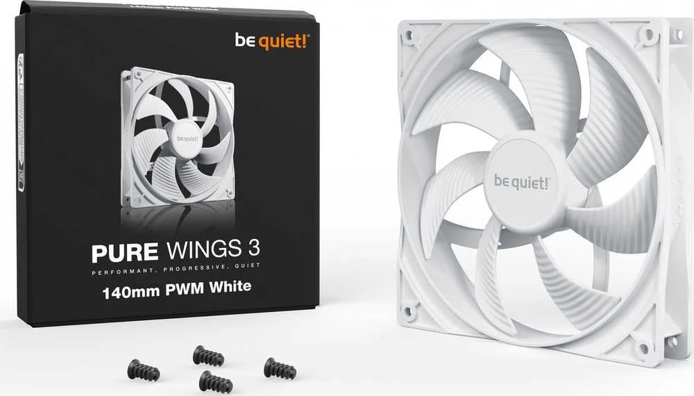 be quiet! PURE WINGS 3 ventiliatorius su tvirtinimo varžtais