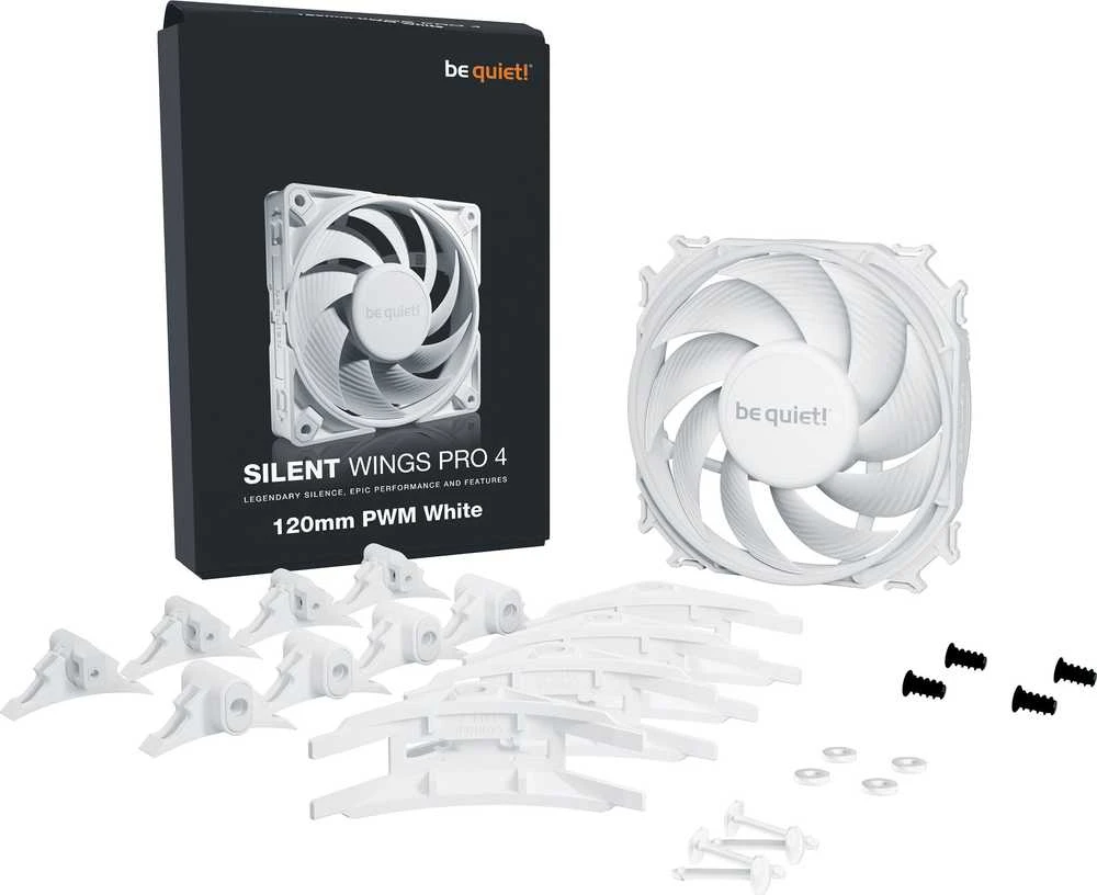 be quiet! Silent Wings Pro 4 120mm PWM Baltas