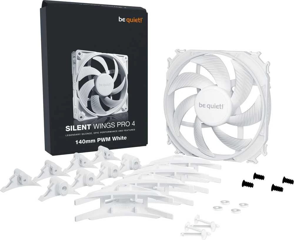 be quiet! Silent Wings Pro 4 140mm PWM Baltas