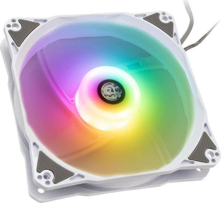Bitspower Notos 120mm ARGB korpuso ventiliatorius – baltos spalvos