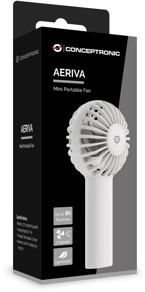 Ventiliatorius Wentylator Conceptronic Mini przenośny wentylator baltas (AERIVA01W)