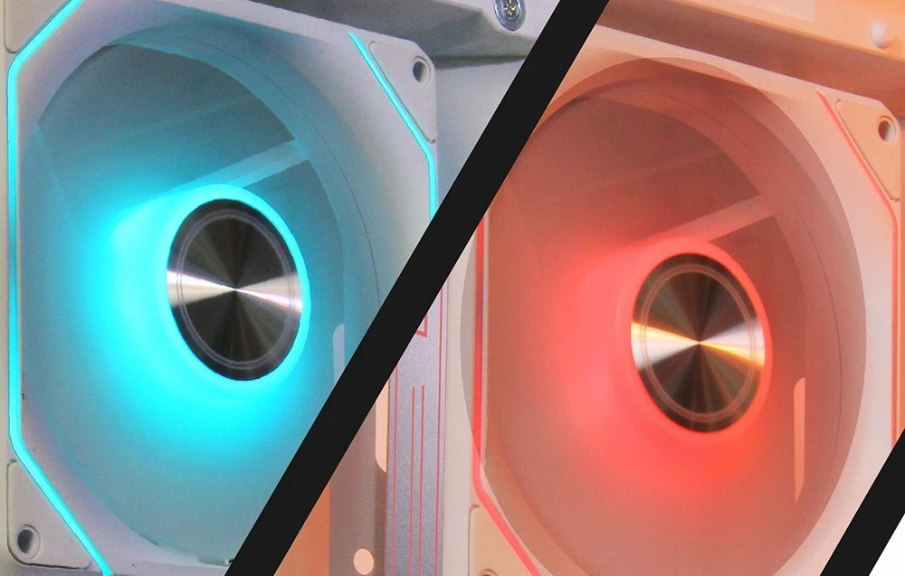 Darkflash Gauss G24 3 viename kompiuterio ventiliatoriai (balti)