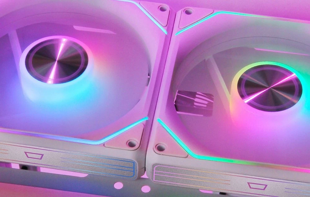 Darkflash Gauss G24 3 viename kompiuterio ventiliatoriai (balti)