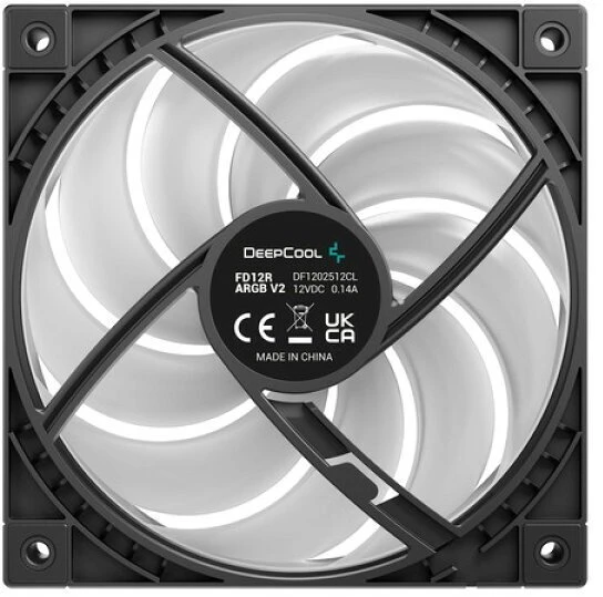 Deepcool 120 mm ventiliatorius | FD12R ARGB V2 | Juoda