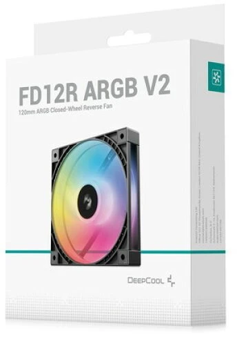 Deepcool 120 mm ventiliatorius | FD12R ARGB V2 | Juoda